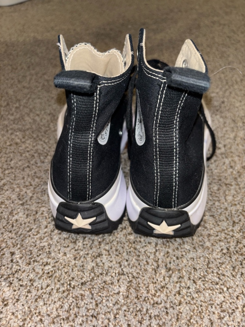 Converse Black and White High-Top Sneakers - Picture 5 of 7